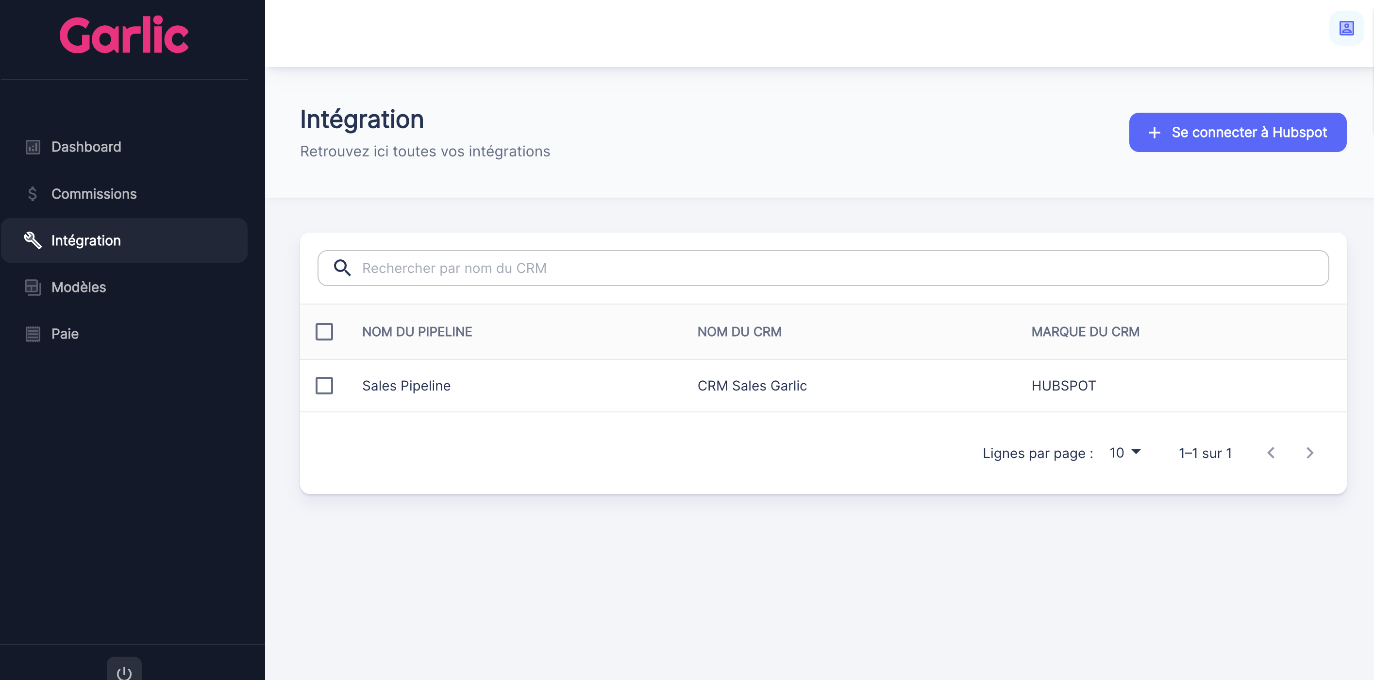 Se connecter Ă HubSpot